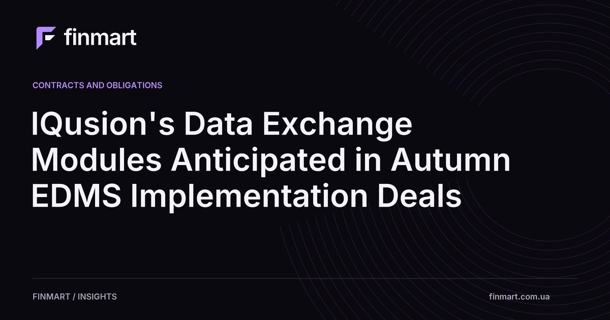 IQusion's Data Exchange Modules Anticipated in Autumn EDMS Implementation Deals